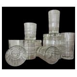 Vintage Crystal Tumblers including Low and High Balls