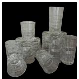 Vintage Crystal Tumblers including Low and High Balls