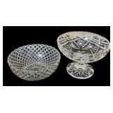 Vintage Crystal and Glass Bowls, Dishes, Serving Pieces and More