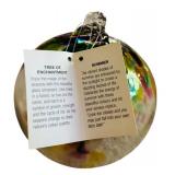 New Four Kitras Art Glass Spheres Tree of Enchantment Seasons including Spring, Summer, Autumn and Winter