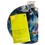 New Four Kitras Art Glass Spheres Tree of Enchantment Seasons including Spring, Summer, Autumn and Winter