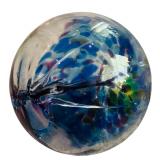 New Four Kitras Art Glass Spheres Tree of Enchantment Seasons including Spring, Summer, Autumn and Winter