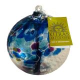 New Four Kitras Art Glass Spheres Tree of Enchantment Seasons including Spring, Summer, Autumn and Winter