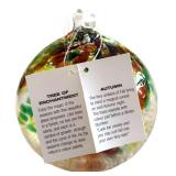 New Four Kitras Art Glass Spheres Tree of Enchantment Seasons including Spring, Summer, Autumn and Winter