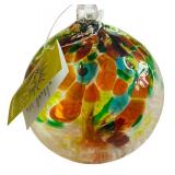 New Four Kitras Art Glass Spheres Tree of Enchantment Seasons including Spring, Summer, Autumn and Winter