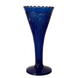 Vintage Cobalt Blue Glass including Shirley Temple Bowl and Pitcher Set, Juice Pitcher and More