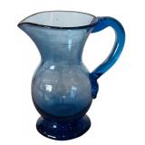 Vintage Cobalt Blue Glass including Shirley Temple Bowl and Pitcher Set, Juice Pitcher and More