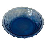 Vintage Cobalt Blue Glass including Shirley Temple Bowl and Pitcher Set, Juice Pitcher and More