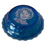 Vintage Cobalt Blue Glass including Shirley Temple Bowl and Pitcher Set, Juice Pitcher and More