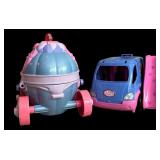 Vintage Polly Pocket Figurines, Clothes, Van, Car, Buildings and More!