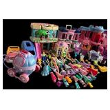 Vintage Polly Pocket Figurines, Clothes, Van, Car, Buildings and More!