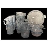 Vintage Glassware including Candy Dish, Mugs, Glasses and More