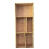 Tall Untreated Wooden Cubby Cabinet