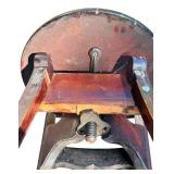 Antique Harp Back Wooden Piano Chair