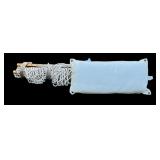 Rope Hammock with Cream Pillow by Hatters Canvas Products