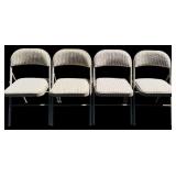 Four Folding Chairs by Samsonite