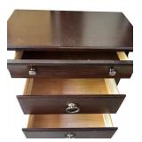 Holland House Cherry Three Drawer Nightstand