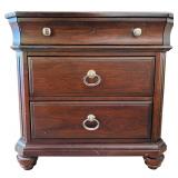 Holland House Cherry Three Drawer Nightstand