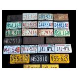 Grouping of Vintage License Plates