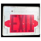 Four Vintage Tin and Plastic Exit Signs