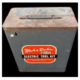 Vintage Black & Decker Tool Kit, Vintage Metal Tool Box Tote-All and Craftsman Electric Hedge Trimmer