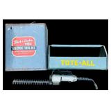 Vintage Black & Decker Tool Kit, Vintage Metal Tool Box Tote-All and Craftsman Electric Hedge Trimmer