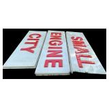 Huge Three Storefront Signs / Small, Engine and City