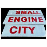 Huge Three Storefront Signs / Small, Engine and City