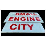 Huge Three Storefront Signs / Small, Engine and City