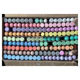 Speedway Auto Racer by Schylling and Large Lot of Sidewalk Chalk