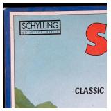 Speedway Auto Racer by Schylling and Large Lot of Sidewalk Chalk