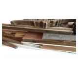 Large Stack of Project Wood and Decorative Wood Pieces