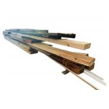 Large Stack of Project Wood and Decorative Wood Pieces