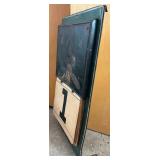 Vintage Tin Advertising Calendar and Framed 