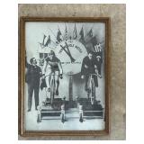 Vintage Tin Advertising Calendar and Framed 