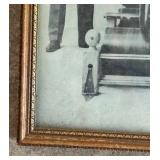 Vintage Tin Advertising Calendar and Framed 