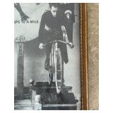 Vintage Tin Advertising Calendar and Framed 