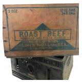 Vintage Treasures Including Camping Tin, Vintage Aluminum Mid Century Storage Tin, U.S. Standard Sieve No. 50, "Form-A-Germ" Disinfectant Tin and More!