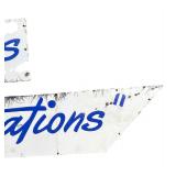 Extra Large Vintage Metal Sign "Famous for Generations"