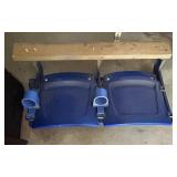Hubert H. Humphrey Metrodome Authentic #13 and #14 Stadium Seats