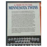 Framed Minnesota Twins Wheaties Cereal Box from The Twins World Series Championship with Parade Pictures