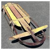 Vintage Wood and Metal Runner Racer Sled