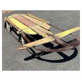 Vintage Wood and Metal Runner Racer Sled