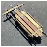 Vintage Wood and Metal Runner Racer Sled