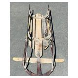 Vintage Wood and Metal Runner Racer Sled