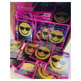 Extra Large Lot of Crystal Heiress Glitter Smile Emoji Decals / Stickers