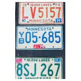 Vintage Minnesota License Plates