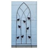 6 Foot Metal Leaf Design Trellis