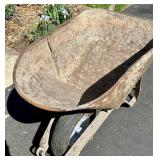 Vintage Metal Wheelbarrow