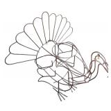 Large Metal Decorative Turkey Figurine